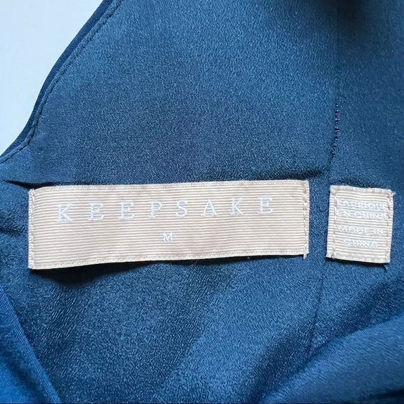 Revolve Keepsake the Label Dress Slow Motion Cold Shoulder Mini in Blue Sz M - Picture 8 of 9